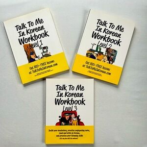 TTMIK Talk to me in Korean Workbooks Level 1-3  new books language learning